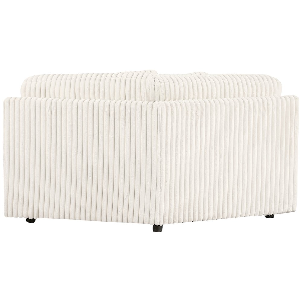 Emberson Upholstered Wedge Ivory. Picture 6