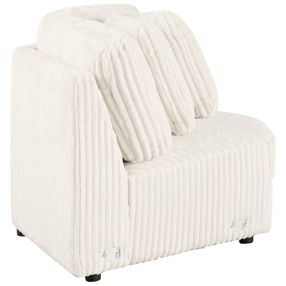 Emberson Upholstered Wedge Ivory. Picture 7