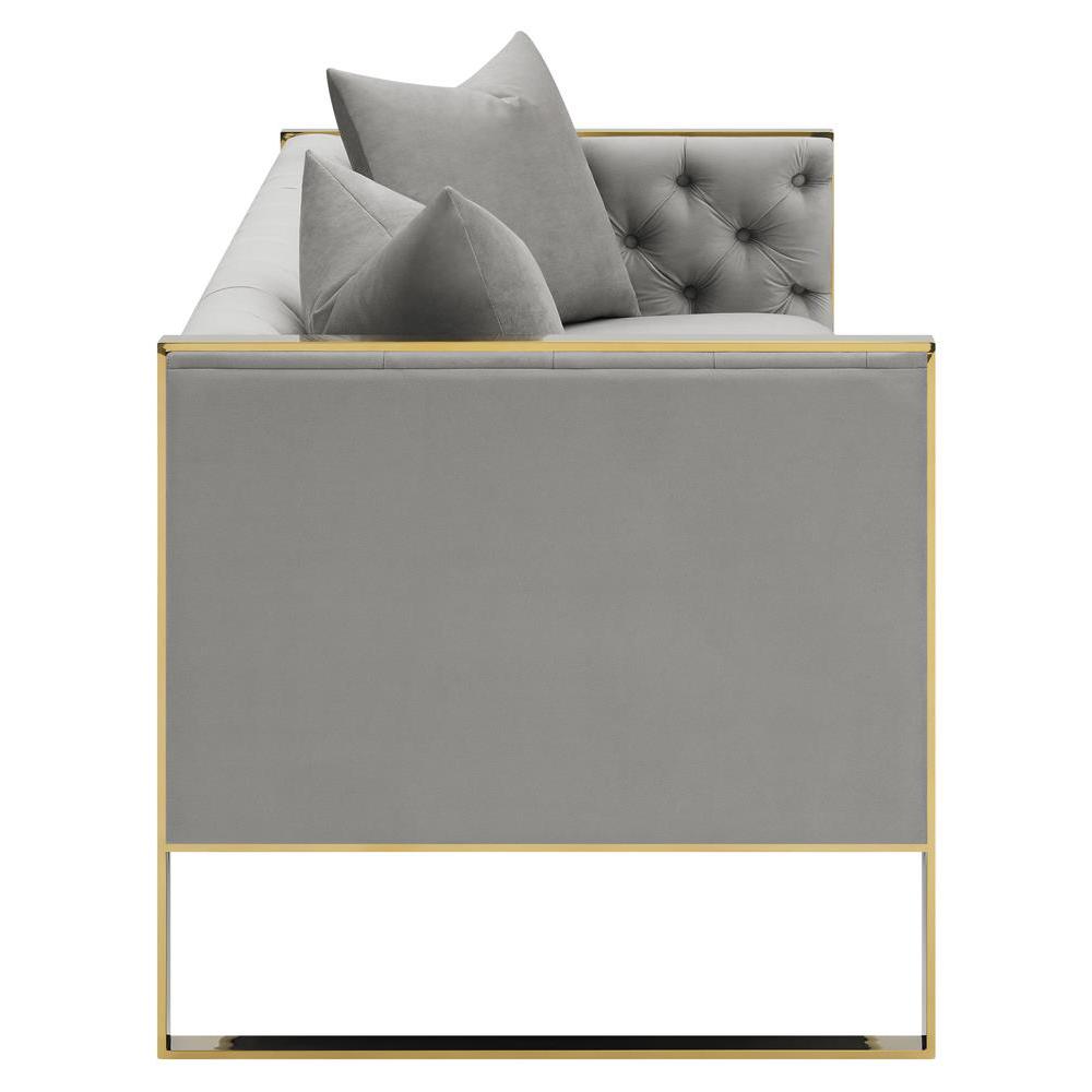 Eastbrook Tufted Back Sofa Grey. Picture 4