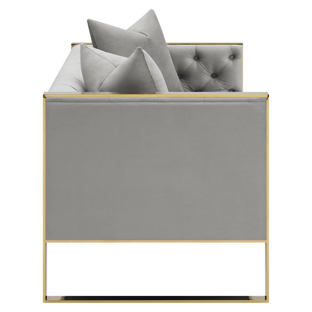 Eastbrook Tufted Back Loveseat Grey. Picture 4