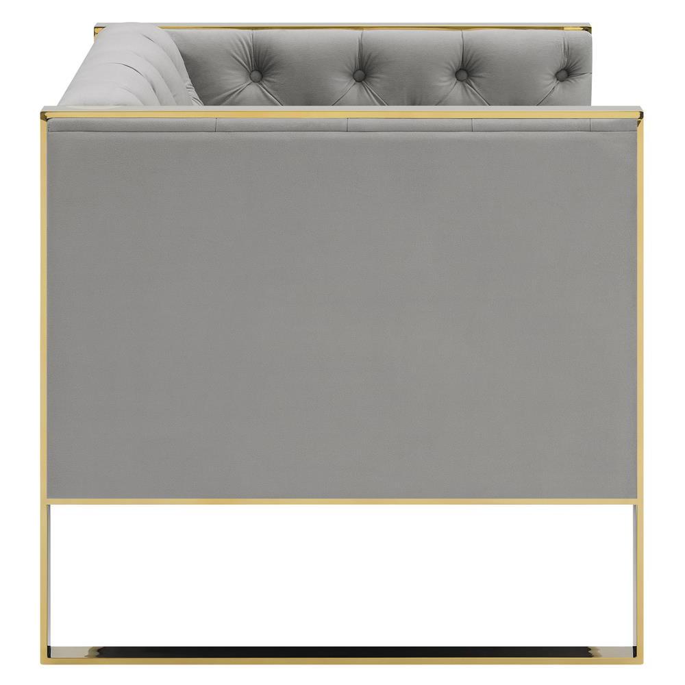 Eastbrook Tufted Back Chair Grey. Picture 4
