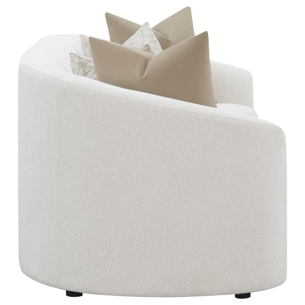 Rainn Boucle Upholstered Sloped Arm Sofa Latte. Picture 8