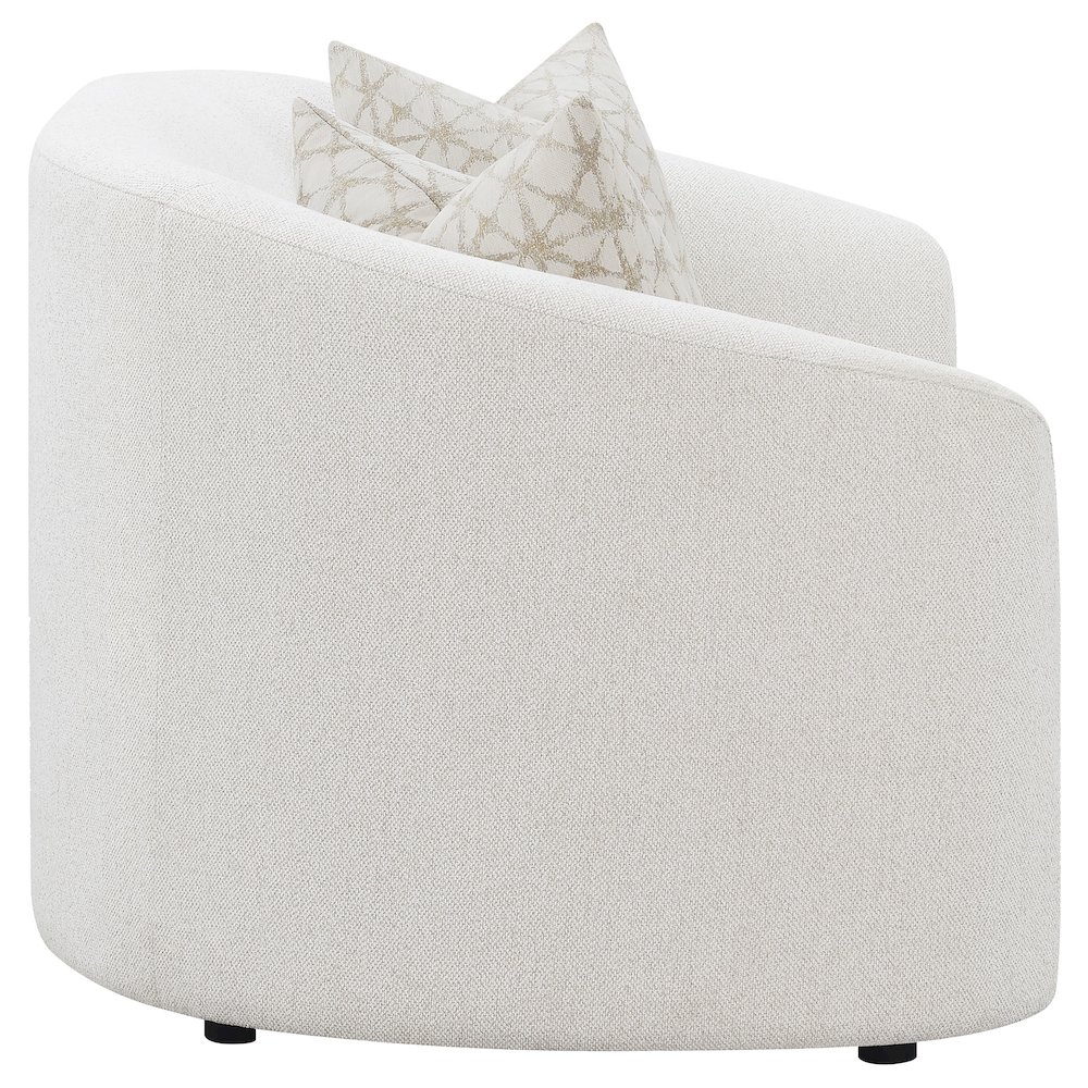 Rainn Boucle Upholstered Sloped Arm Loveseat Latte. Picture 8