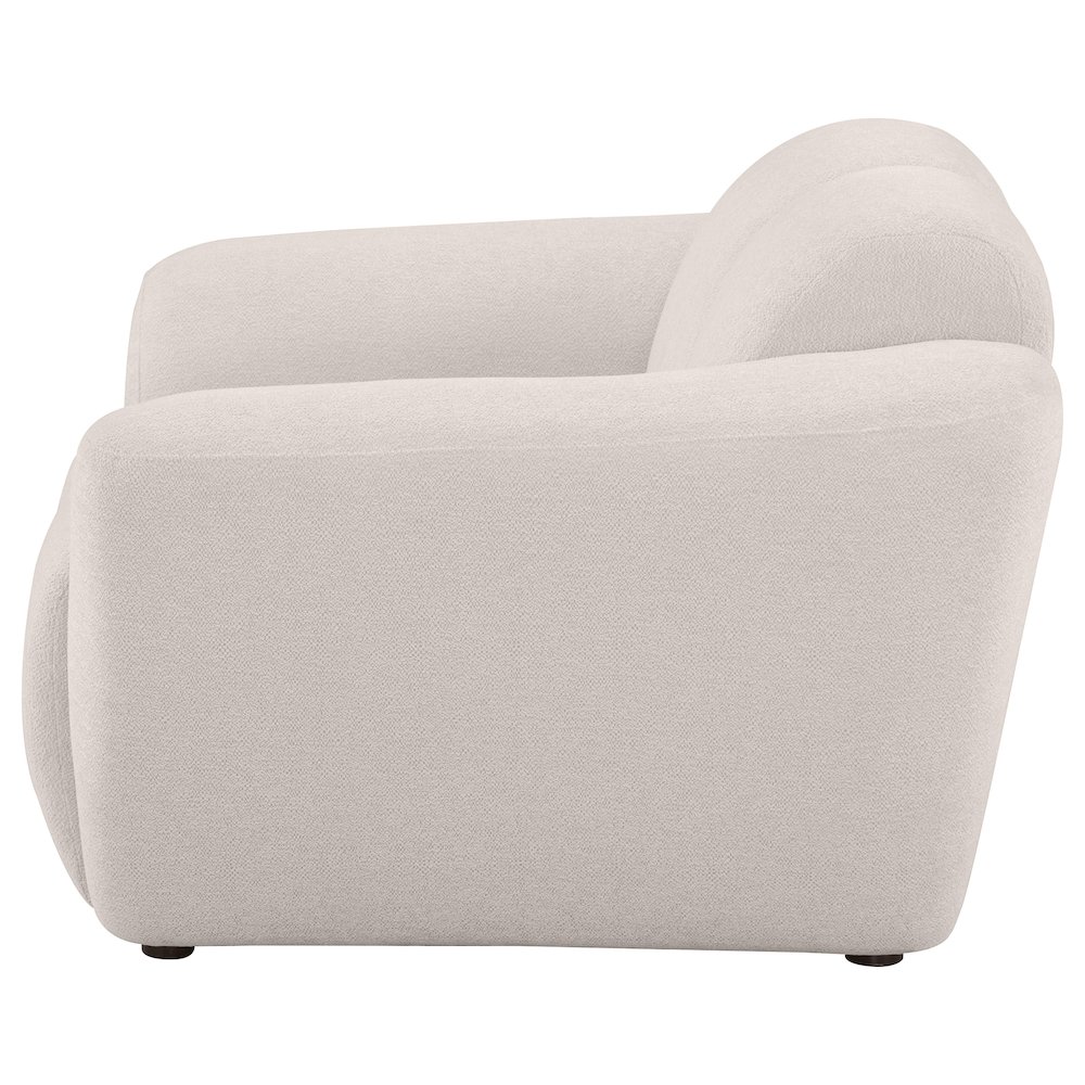 Destino Chenille Upholstered Splayed Arm Accent Chair Greige. Picture 4