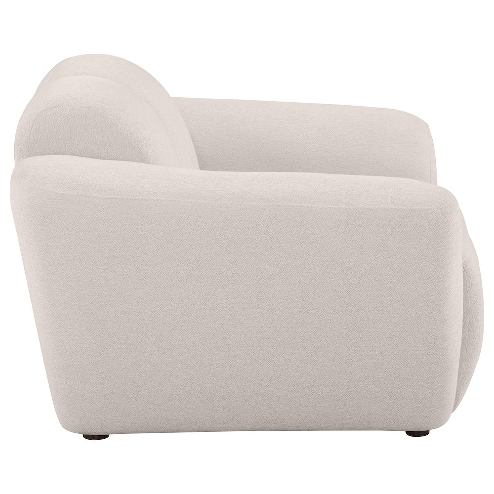 Destino Chenille Upholstered Splayed Arm Accent Chair Greige. Picture 7