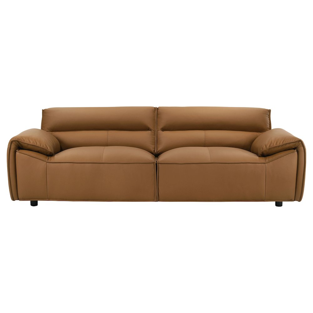 Buxton 2-piece Leather Upholstered Sofa Set Orange. Picture 3