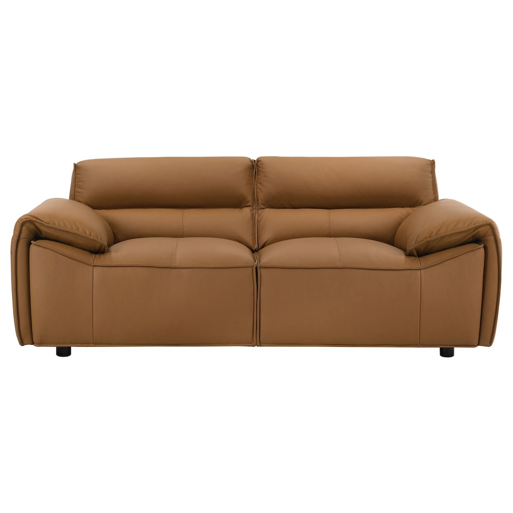 Buxton 2-piece Leather Upholstered Sofa Set Orange. Picture 8