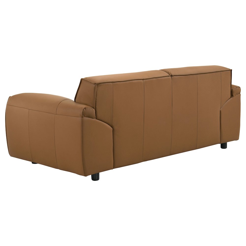 Buxton 2-piece Leather Upholstered Sofa Set Orange. Picture 9