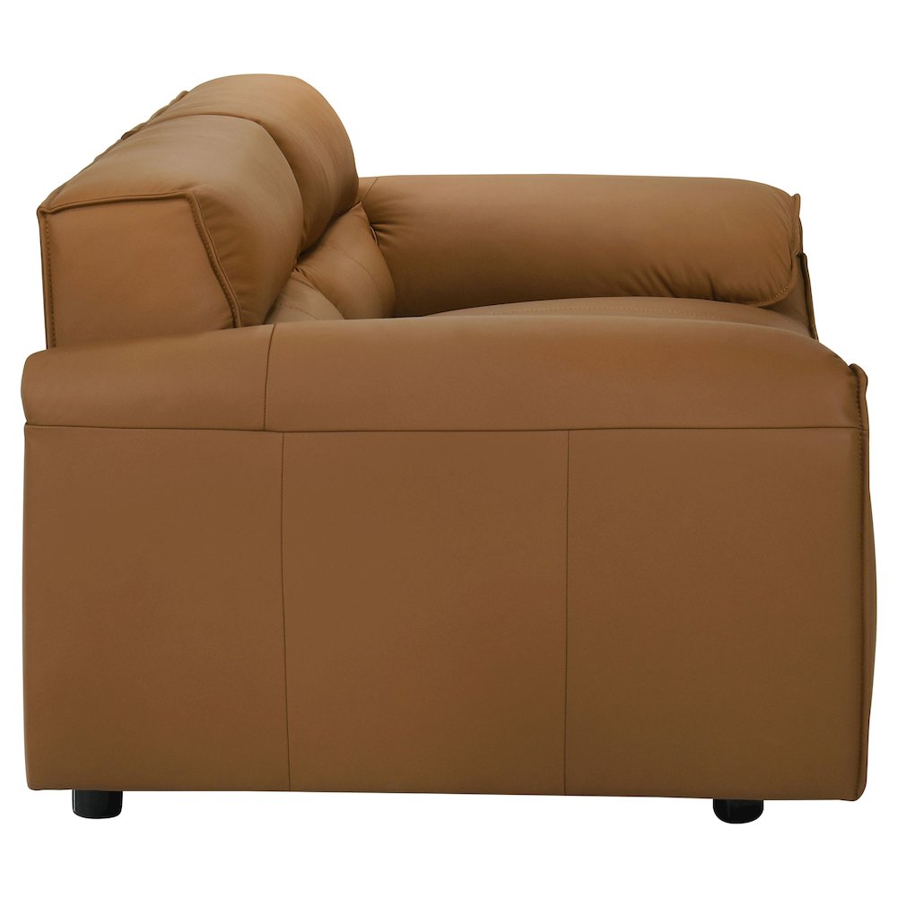Buxton 2-piece Leather Upholstered Sofa Set Orange. Picture 10