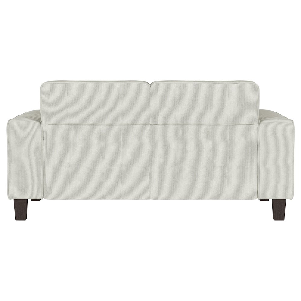 Deerhurst Upholstered Track Arm Tufted Loveseat Greige. Picture 7