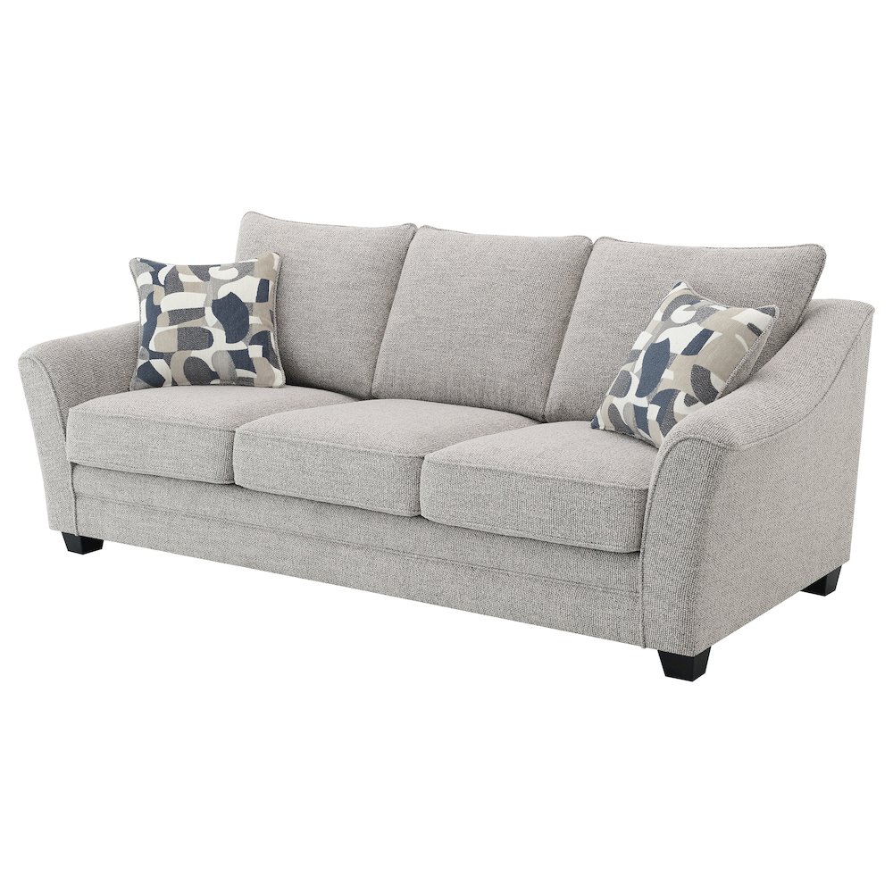 Tomkins Boucle Upholstered Sofa Light Grey. Picture 4