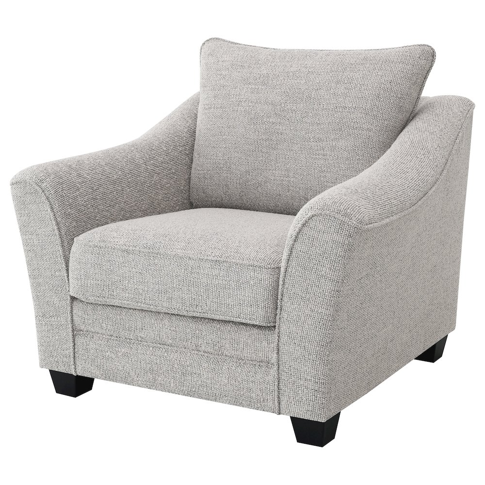 Tomkins Boucle Upholstered Chair Light Grey. Picture 4