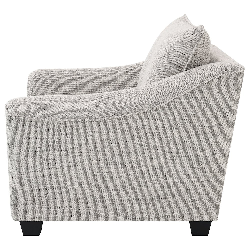 Tomkins Boucle Upholstered Chair Light Grey. Picture 5