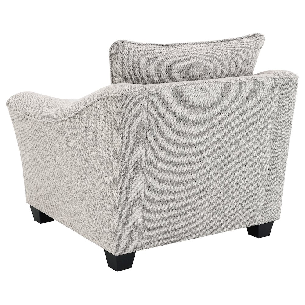 Tomkins Boucle Upholstered Chair Light Grey. Picture 6