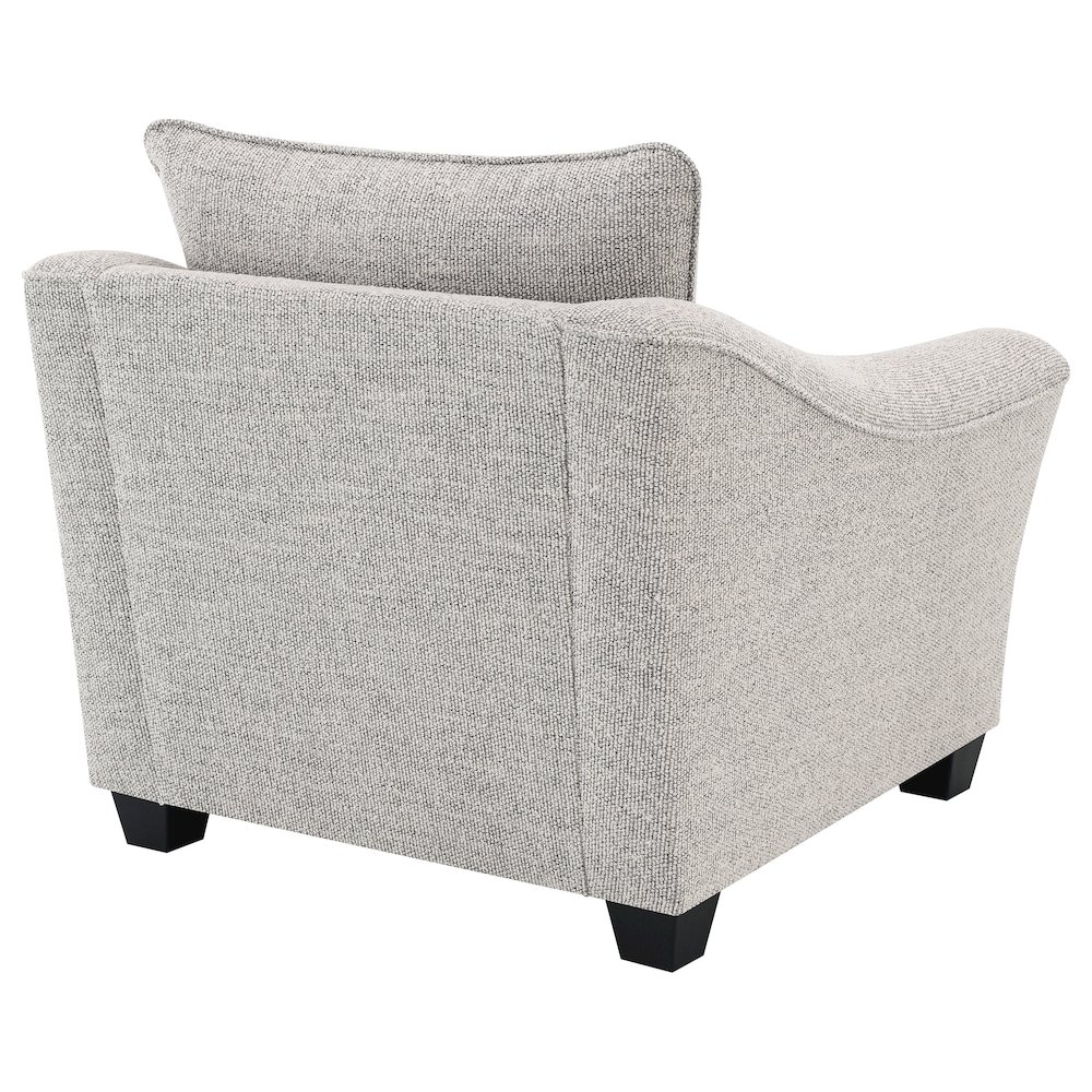 Tomkins Boucle Upholstered Chair Light Grey. Picture 7