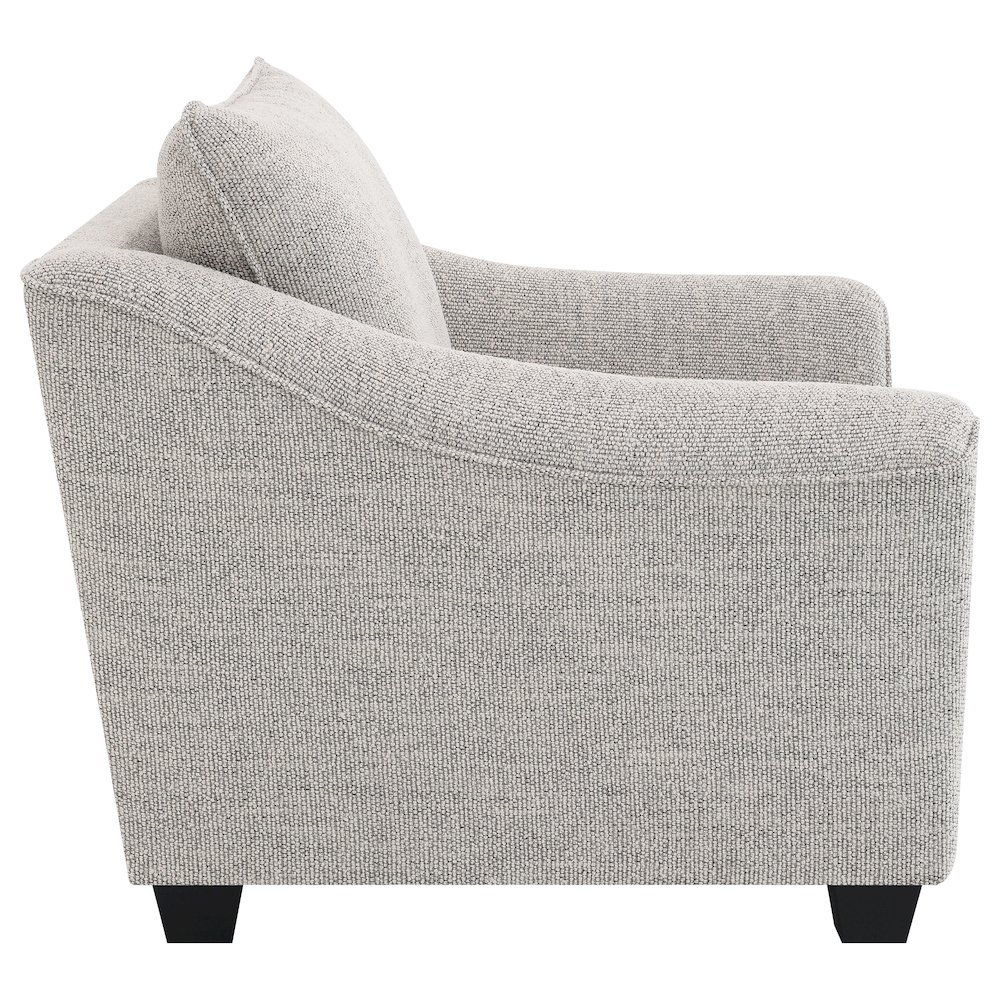 Tomkins Boucle Upholstered Chair Light Grey. Picture 8