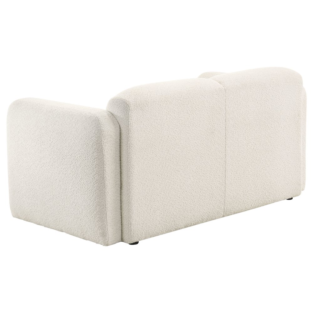 Dorset 3-piece Upholstered Round Track Arm Sofa Set White. Picture 8