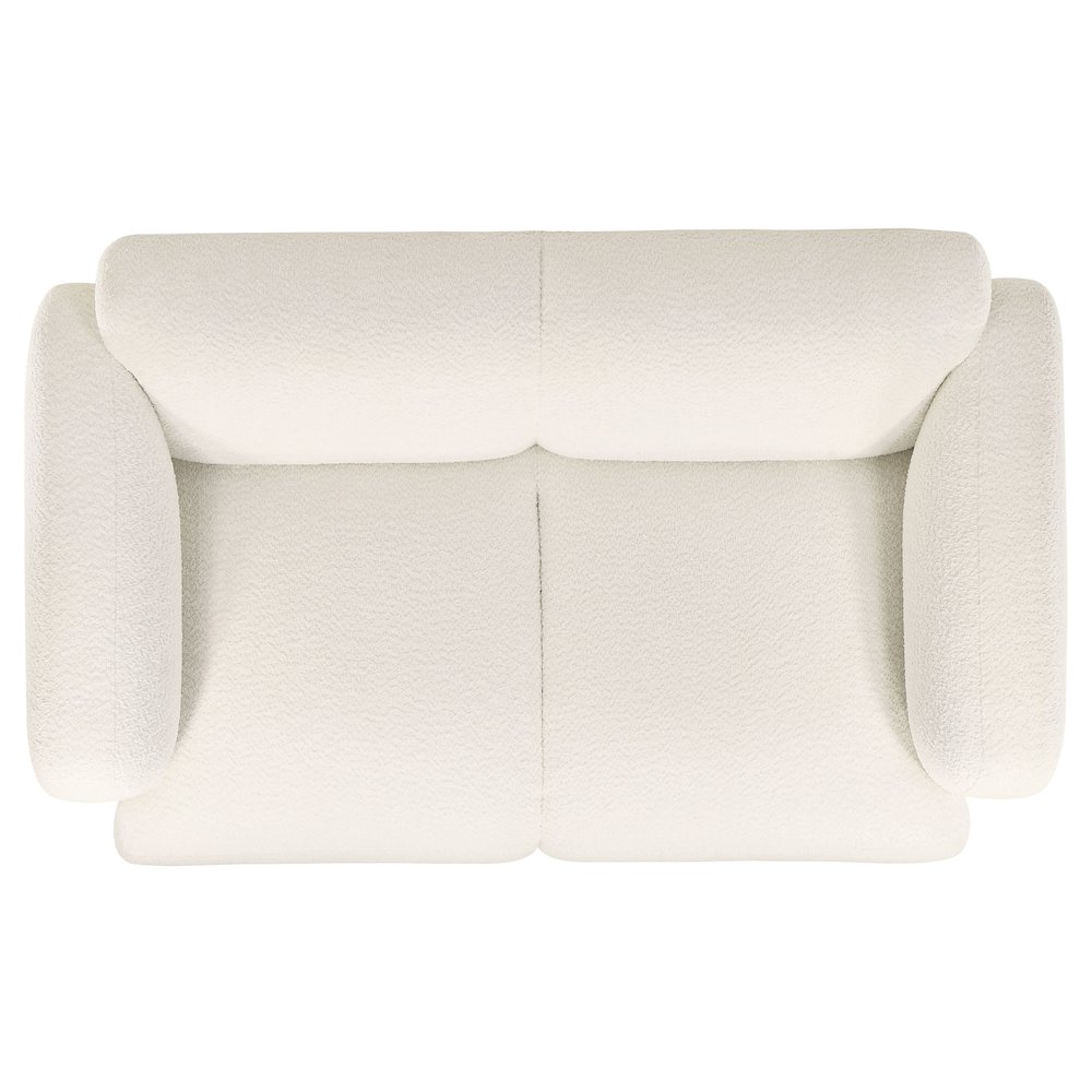 Dorset 3-piece Upholstered Round Track Arm Sofa Set White. Picture 9