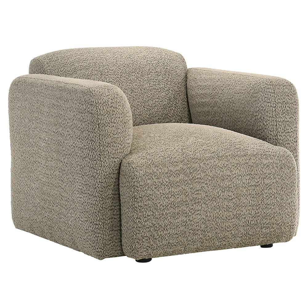 Dorset 3-piece Upholstered Round Track Arm Sofa Set Brown. Picture 10