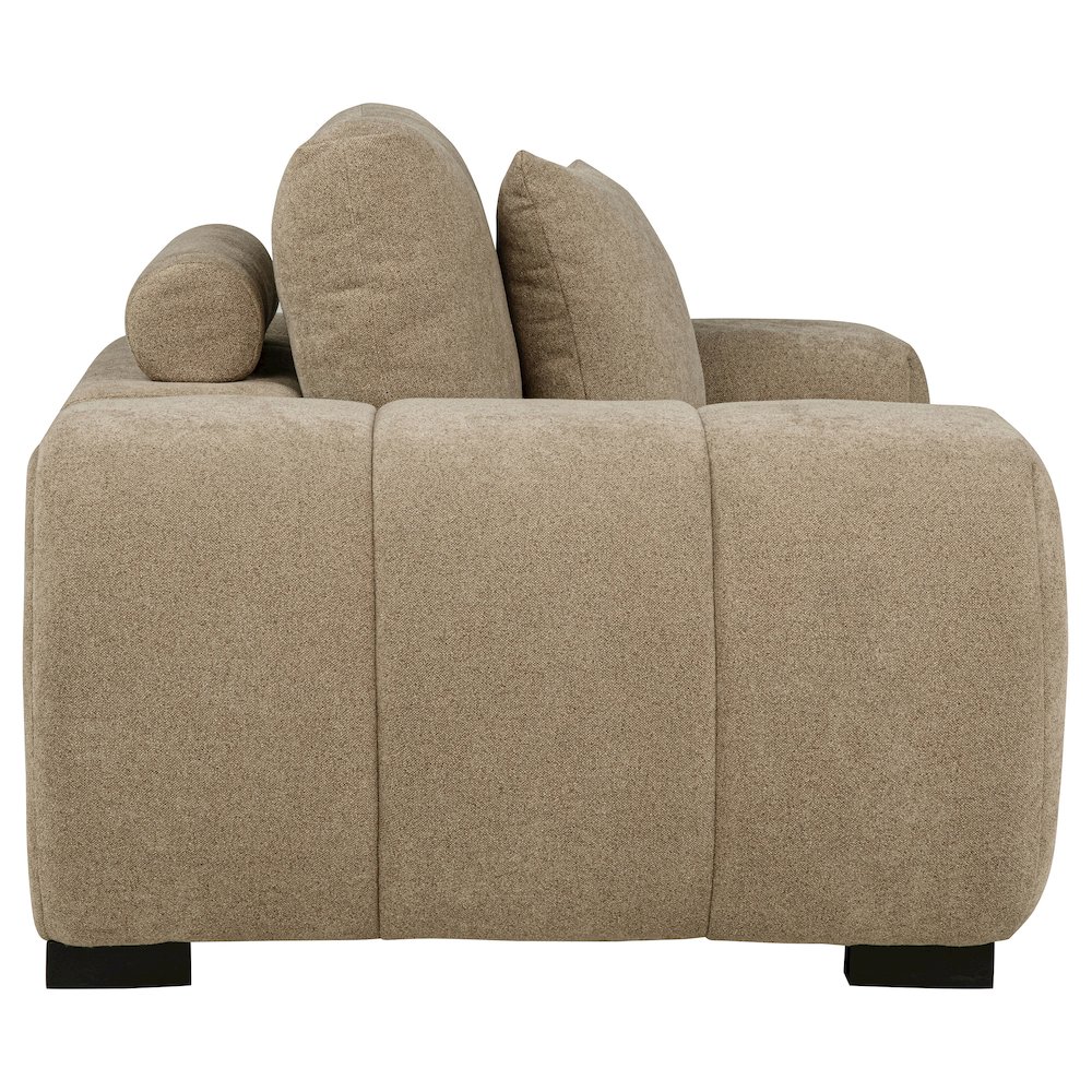 Octavia Upholstered Track Arm Accent Chair Camel. Picture 6