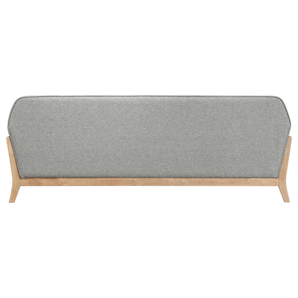 Vaughn Fabric Upholstered Flared Arm Sofa Grey. Picture 6