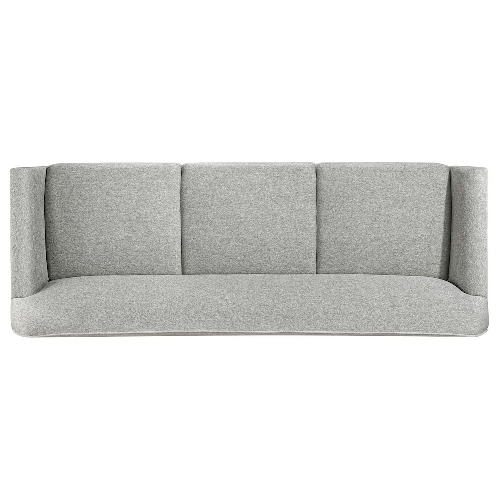Vaughn Fabric Upholstered Flared Arm Sofa Grey. Picture 8