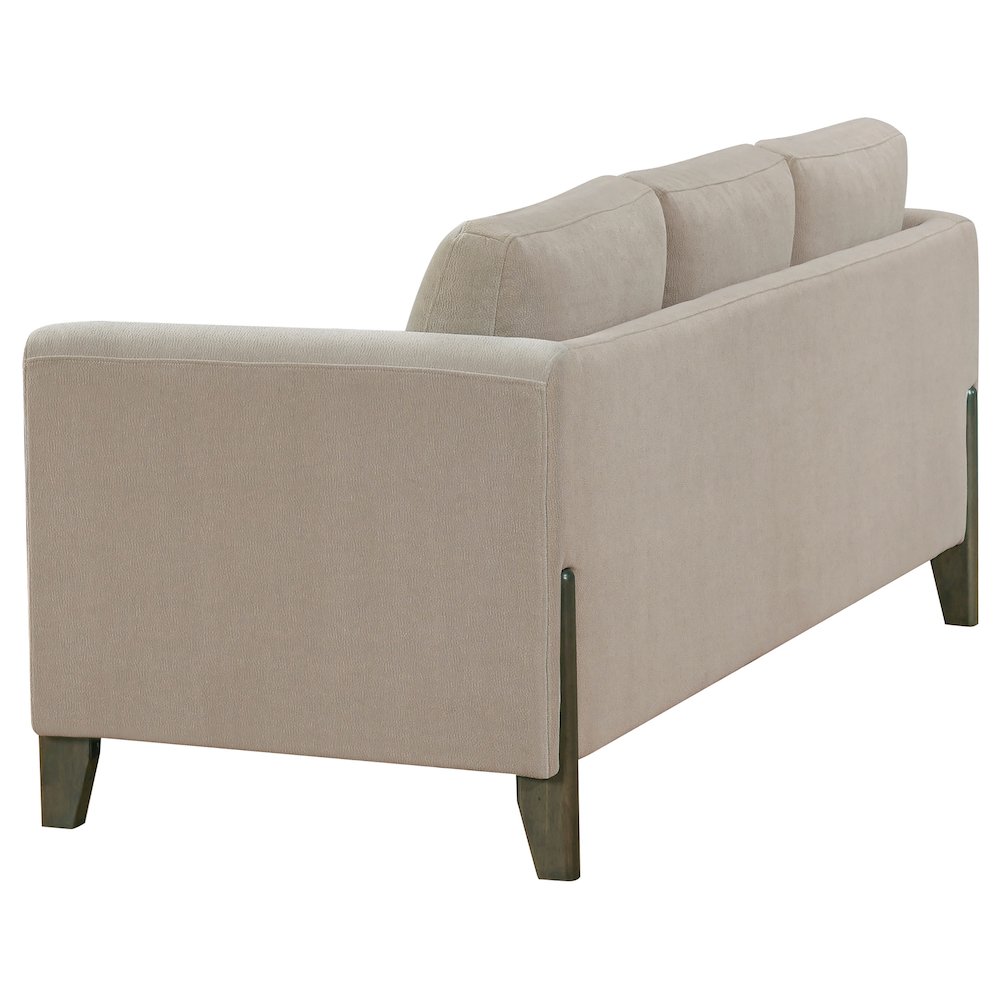 Islington 3-piece Upholstered Panel Arm Sofa Set Taupe. Picture 4