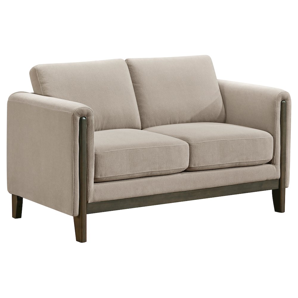 Islington 3-piece Upholstered Panel Arm Sofa Set Taupe. Picture 6