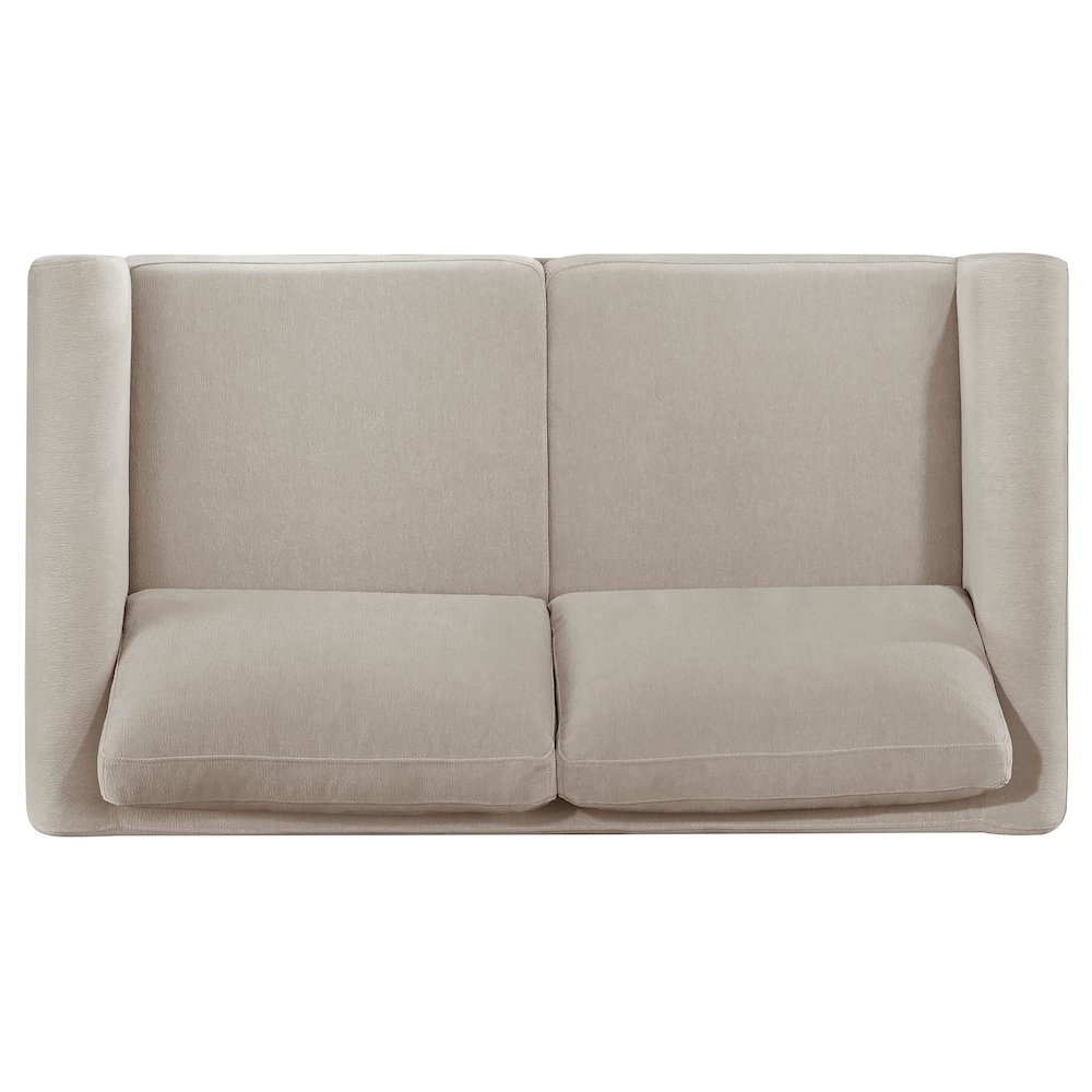Islington 3-piece Upholstered Panel Arm Sofa Set Taupe. Picture 9