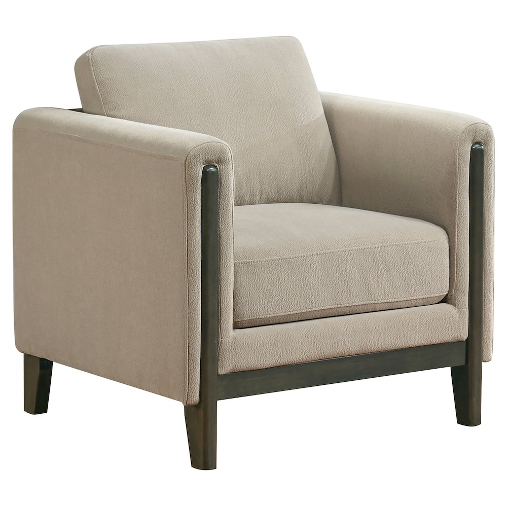 Islington 3-piece Upholstered Panel Arm Sofa Set Taupe. Picture 10