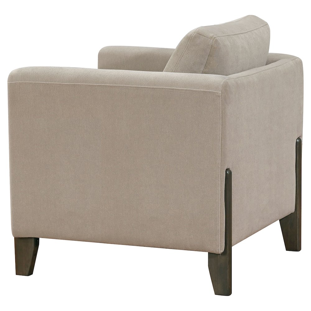 Islington 3-piece Upholstered Panel Arm Sofa Set Taupe. Picture 12