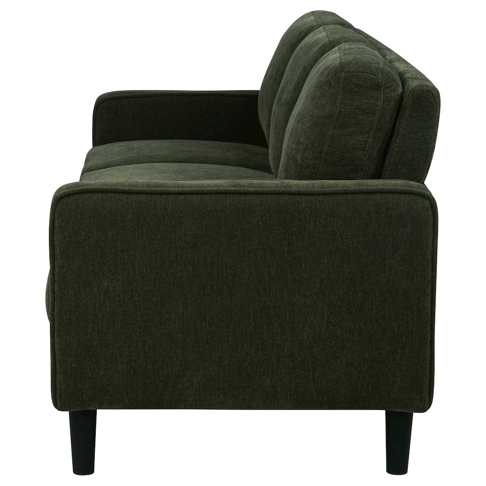Ruth 77-inch Fabric Upholstered Track Arm Sofa Matcha Green. Picture 4