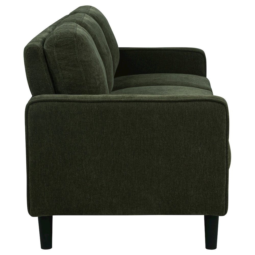 Ruth 77-inch Fabric Upholstered Track Arm Sofa Matcha Green. Picture 7
