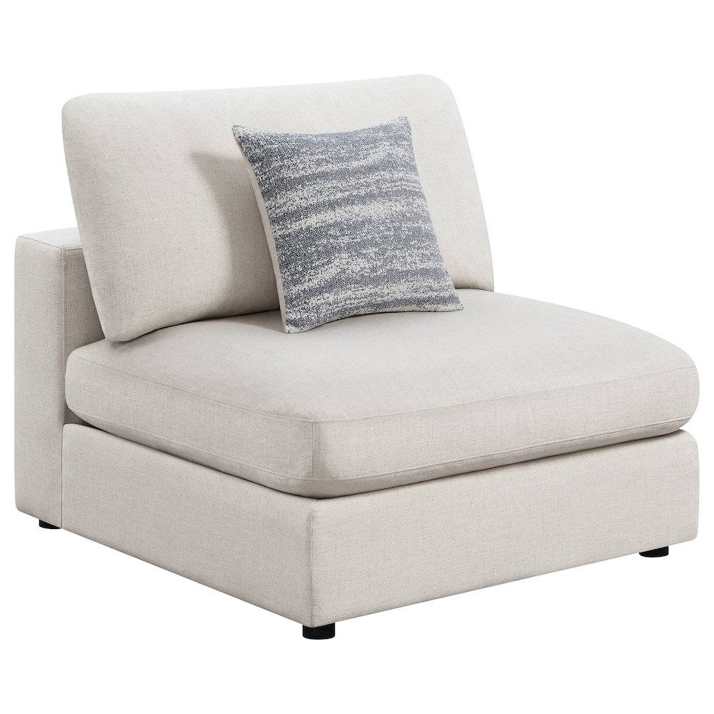 Serene 4-piece Upholstered Modular Sectional Sofa Beige. Picture 6