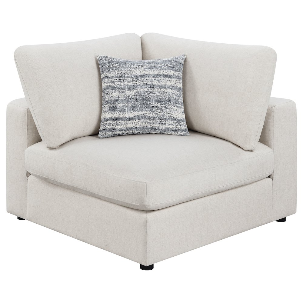 Serene 5-piece Upholstered Modular Sectional Sofa Beige. Picture 8