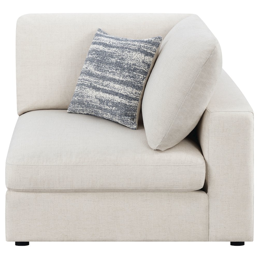 Serene Upholstered Corner Beige. Picture 3