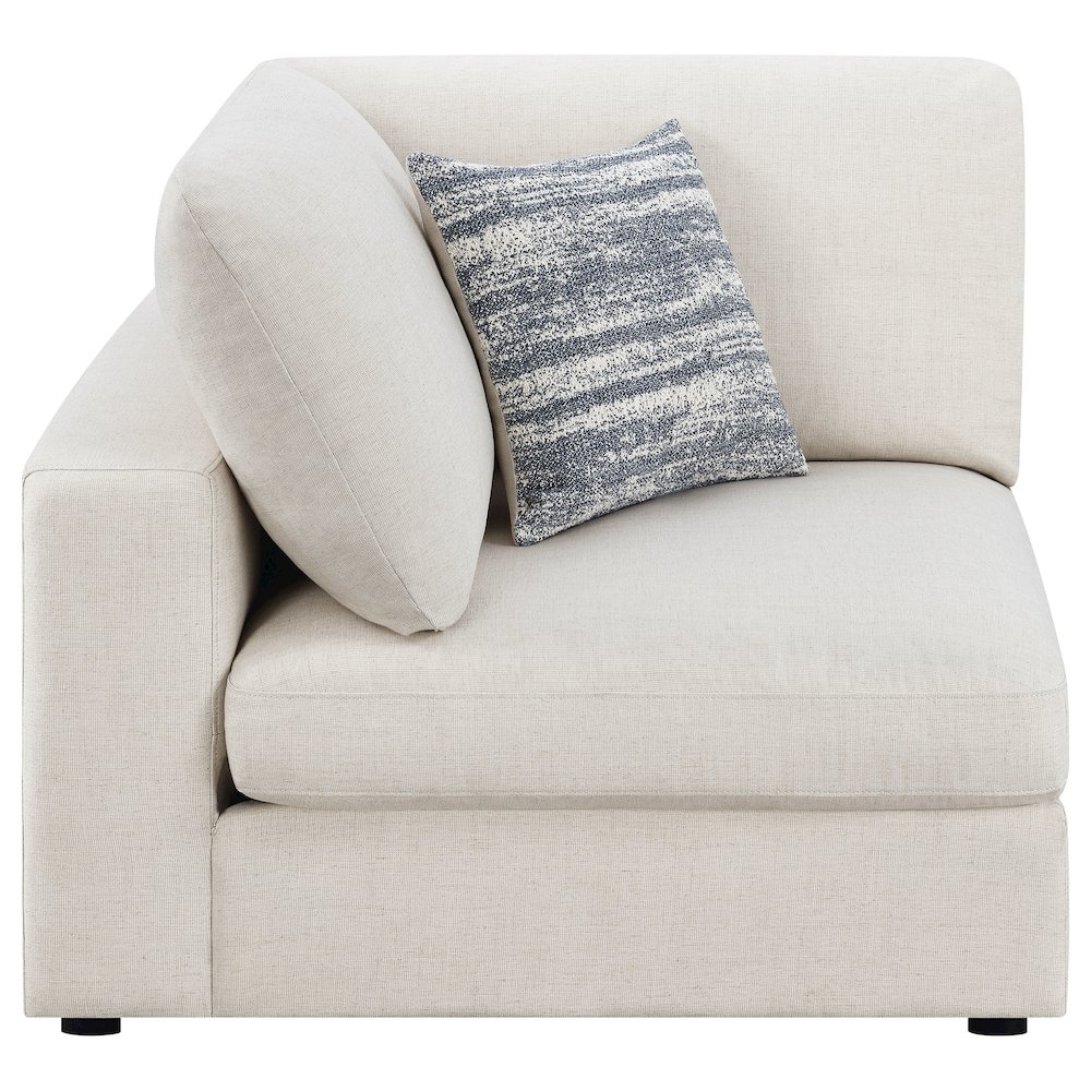 Serene Upholstered Corner Beige. Picture 7