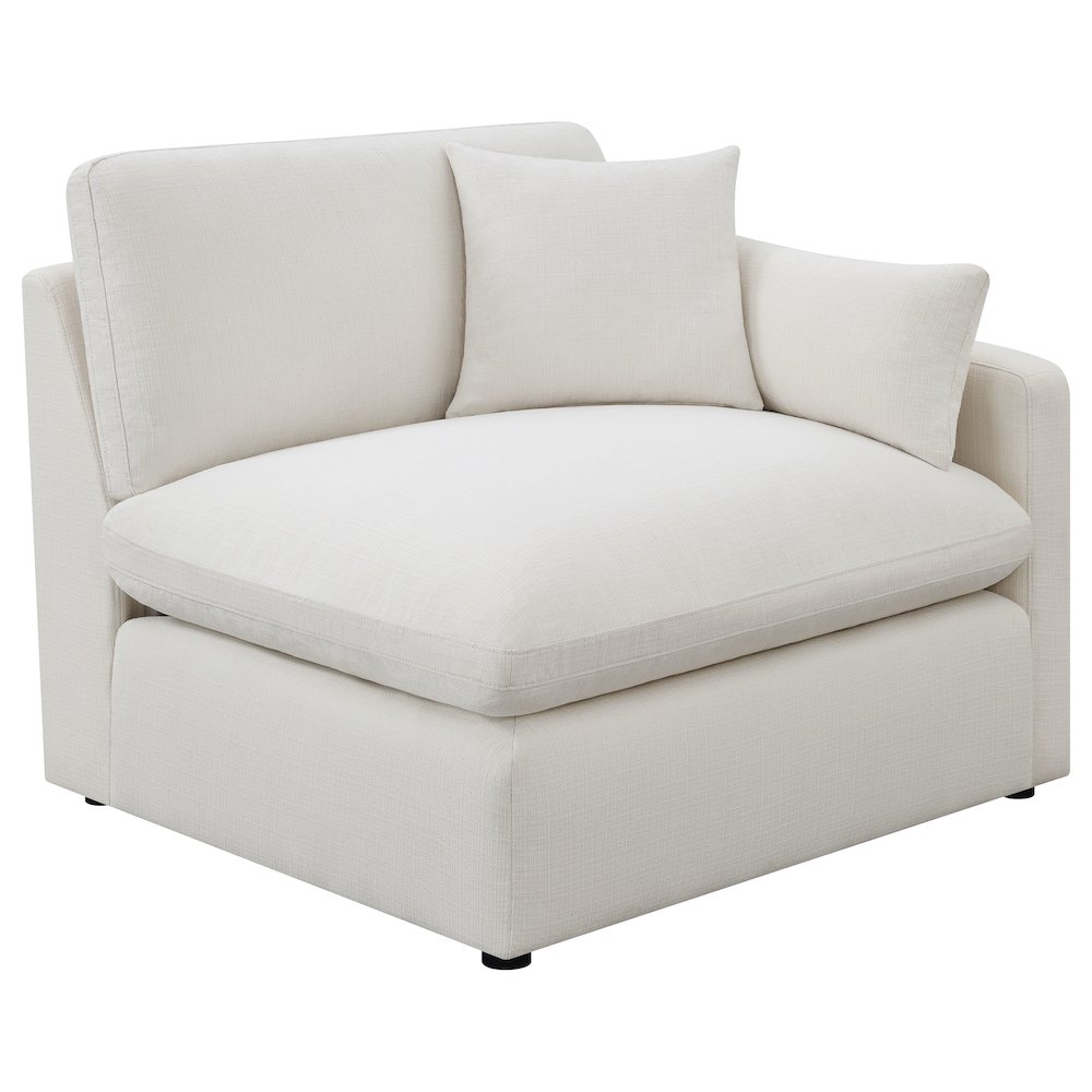 Hobson 5-piece Upholstered Modular Sectional Sofa Ivory. Picture 5