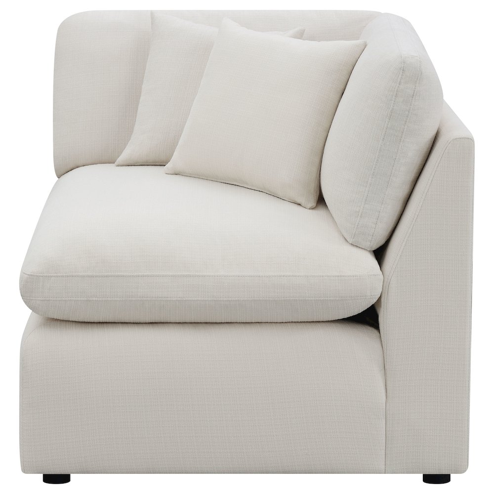 Hobson Upholstered Corner Ivory. Picture 3
