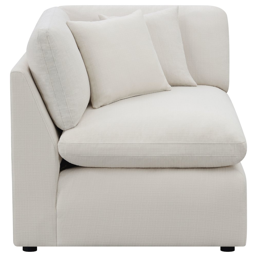 Hobson Upholstered Corner Ivory. Picture 7