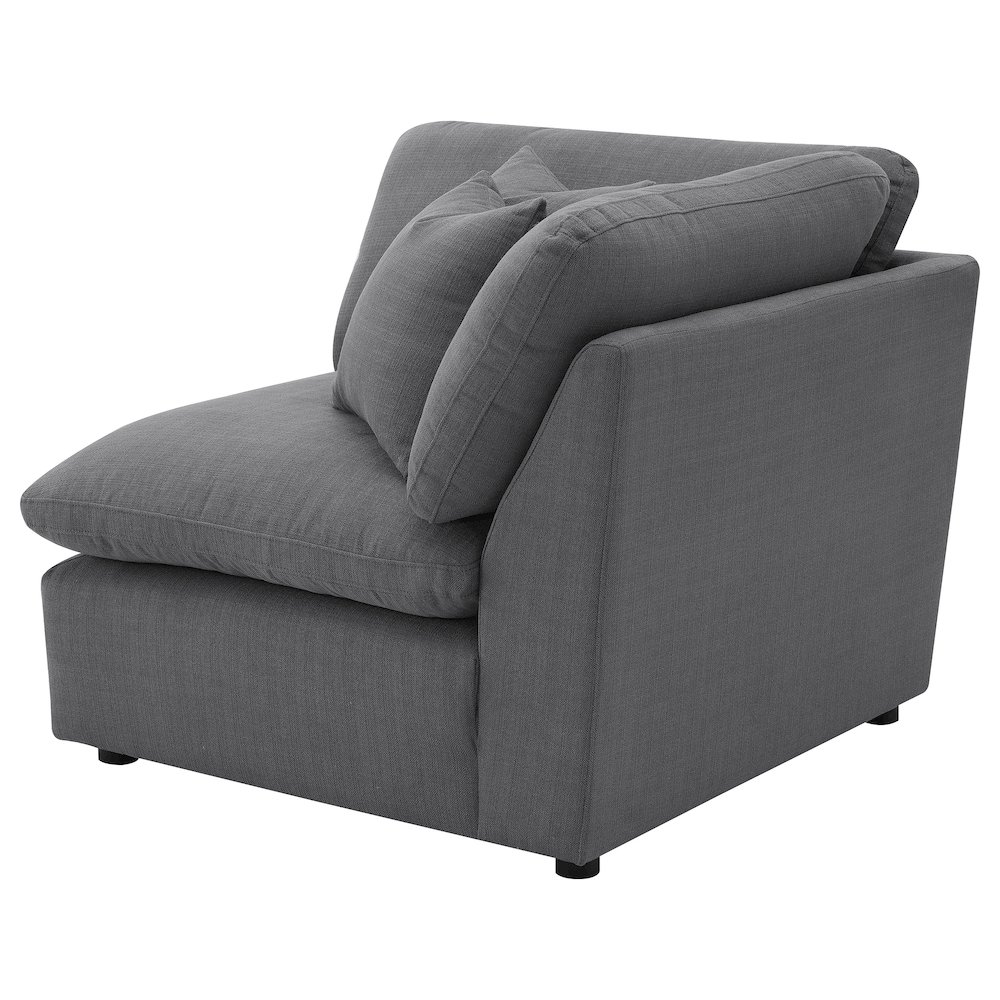 Hobson Upholstered Corner Charcoal. Picture 6