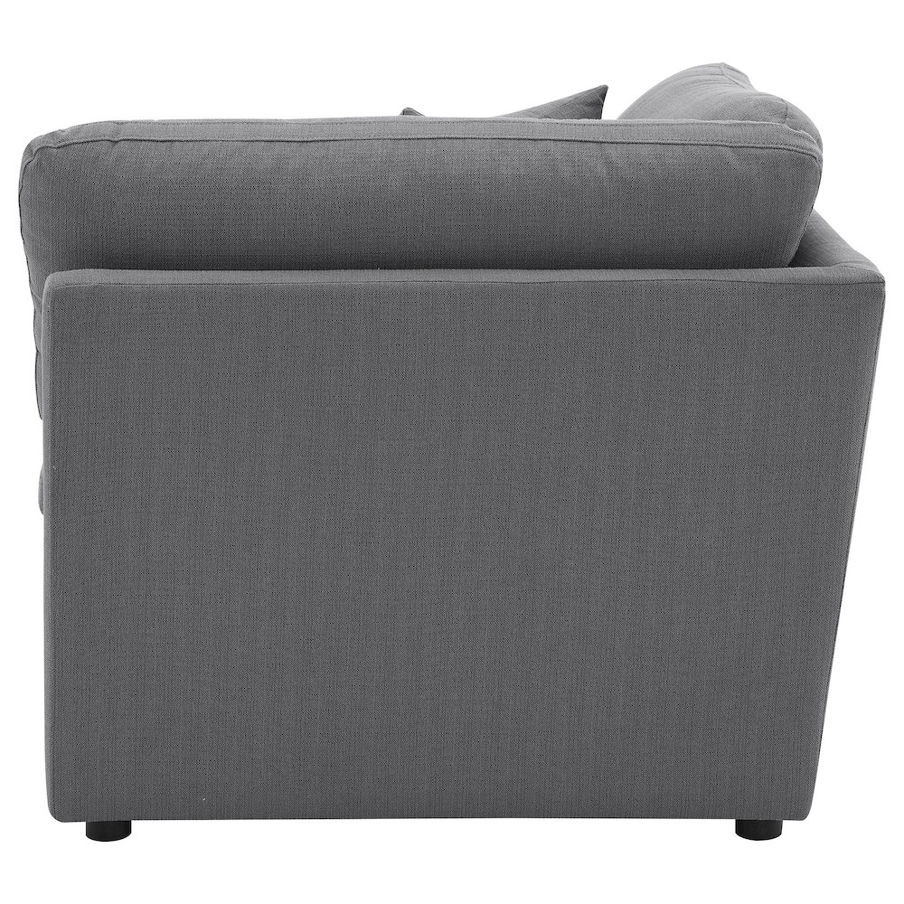 Hobson Upholstered Corner Charcoal. Picture 7
