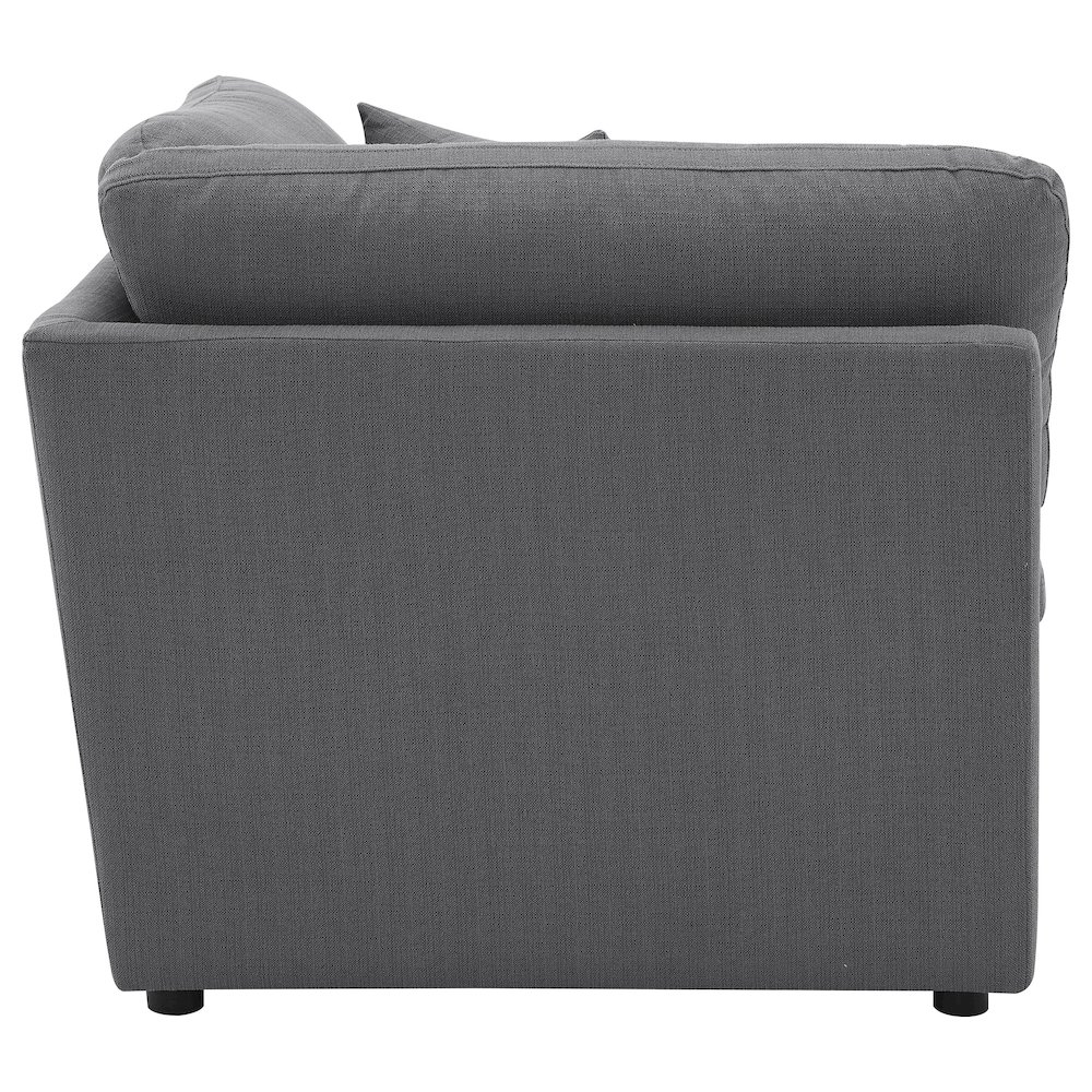 Hobson Upholstered Corner Charcoal. Picture 8