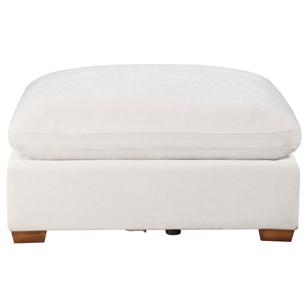 Lakeview Rectangular Upholstered Ottoman Ivory. Picture 3