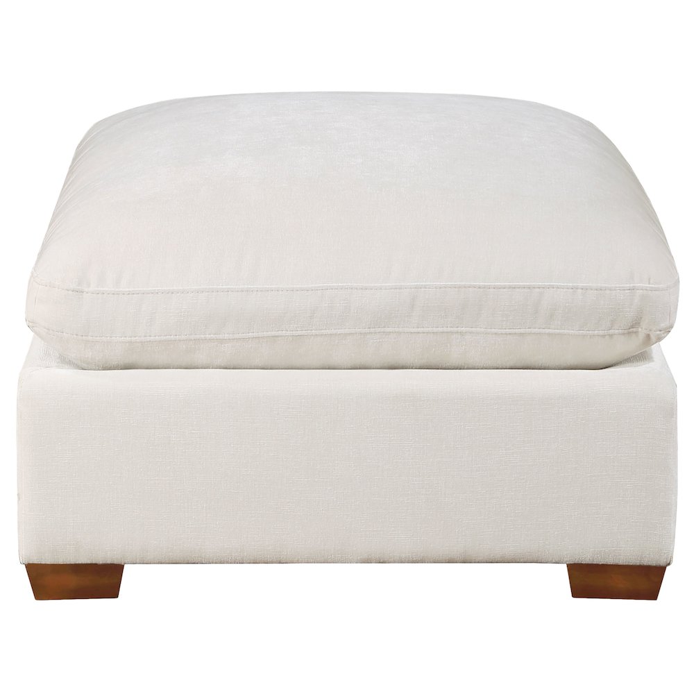 Lakeview Rectangular Upholstered Ottoman Ivory. Picture 4