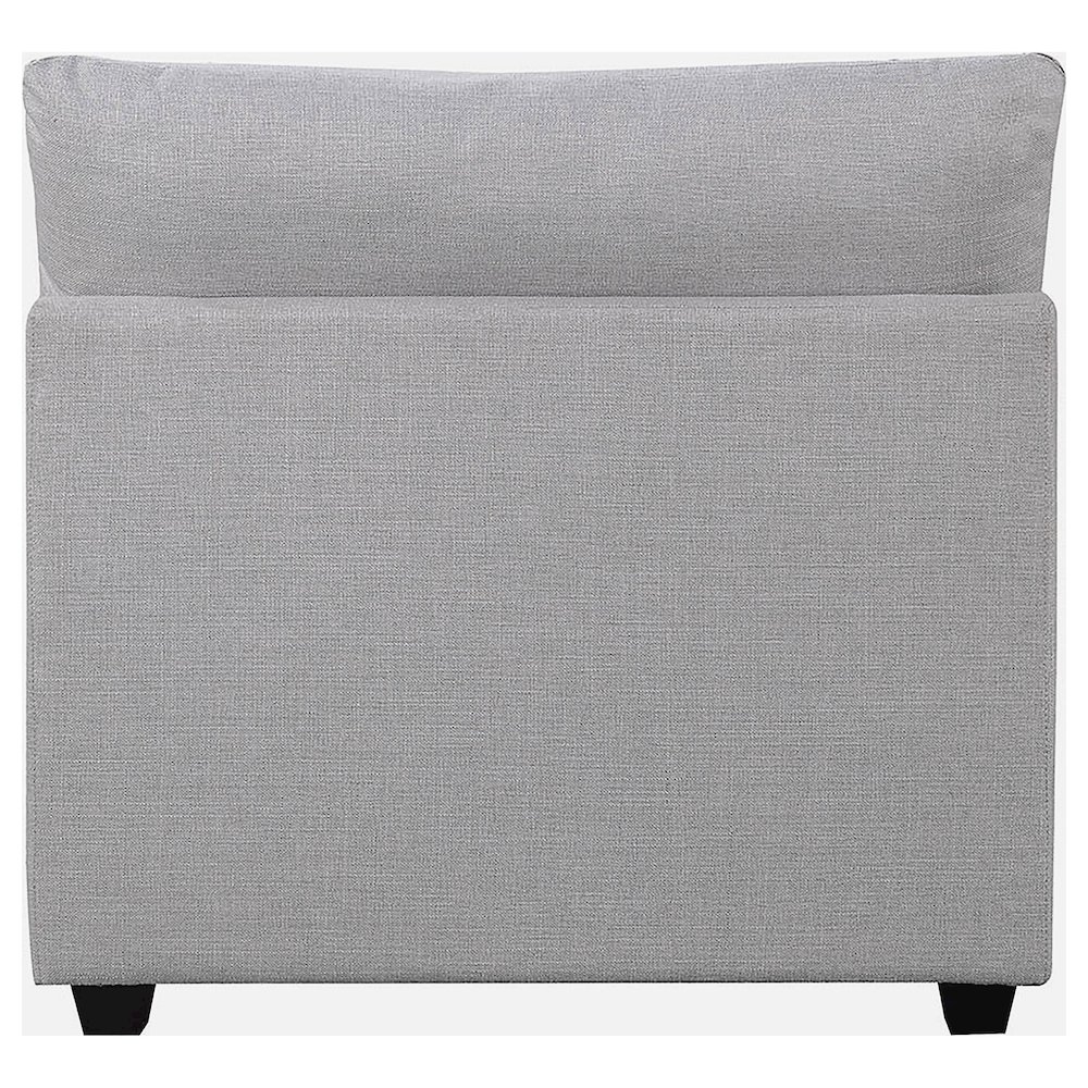 Cambria Upholstered Armless Chair Grey. Picture 7