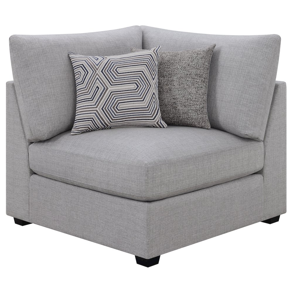 Cambria 6-piece Upholstered Modular Sectional Sofa Grey. Picture 7