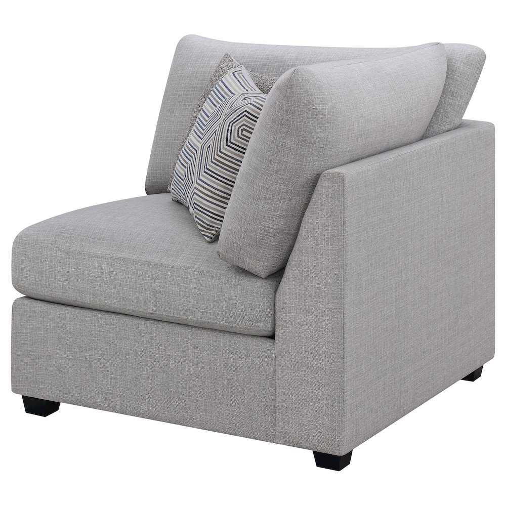 Cambria Upholstered Corner Grey. Picture 4
