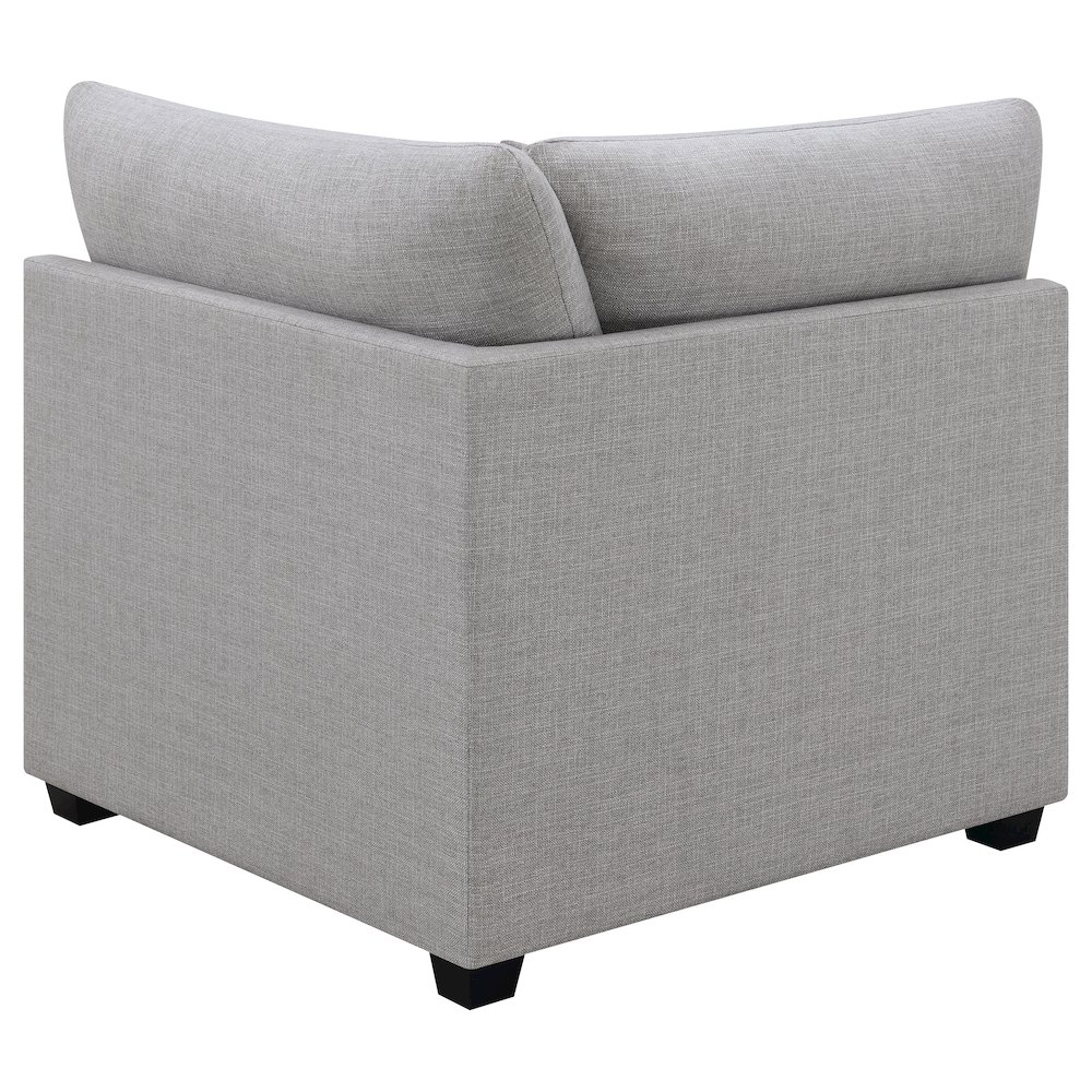 Cambria Upholstered Corner Grey. Picture 5