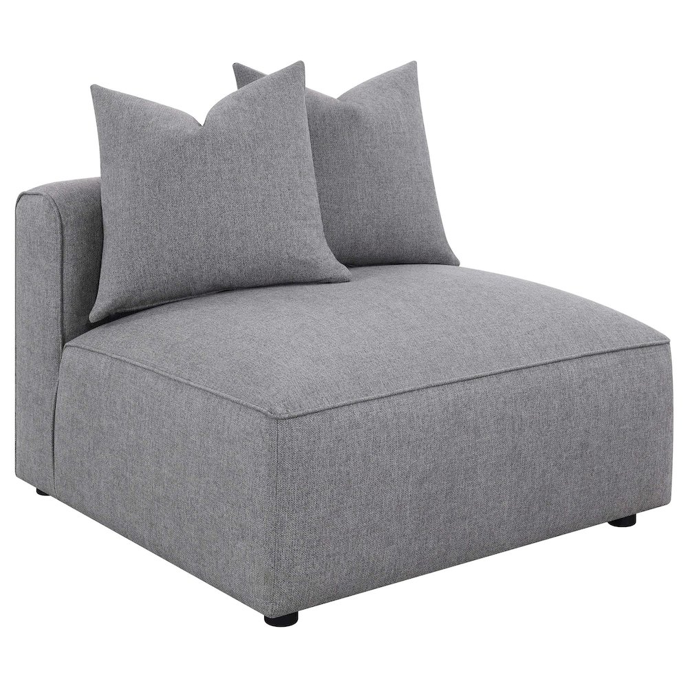 Jennifer 6-piece Upholstered Modular Sectional Grey. Picture 8
